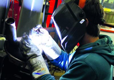 Verschweißen des Partikelfilters